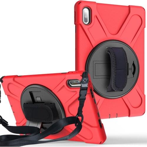 For Huawei MatePad 10.4 Heavy Duty Rugged Shockproof Case Rotating Kickstand/Hand Strap for Matepad Pro 10.4 BAH3-AL00 BAH3-W09
