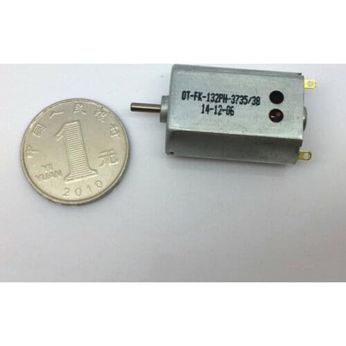 Micro OT-FK-132PH-3735 Carbon Brush Motor DC 3V-4.2V 3.7V 17000RPM High Speed with Cooling Hole DIY RC Drone Slot Car Boat