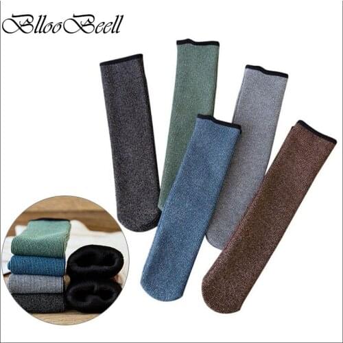 BllooBeell Thick Warm Winter Womens Socks Velvet Fashion Glittering Gold/Silver Socks Women Girls Cotton Casual Dress Socks