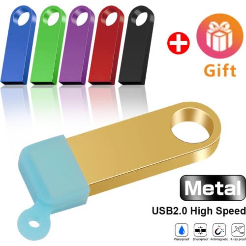 Metal memory usb flash drive 32GB pendrive 100GB 128GB 64GB waterproof pen drive 16GB 8GB flash usb2.0 cle usb stick Custom logo