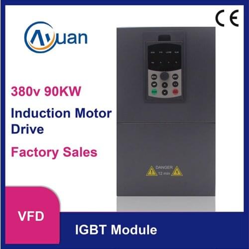 VFD 90kw 380V Vector Variable Frequency Inverter for Induction Motor Speed Drive Converter