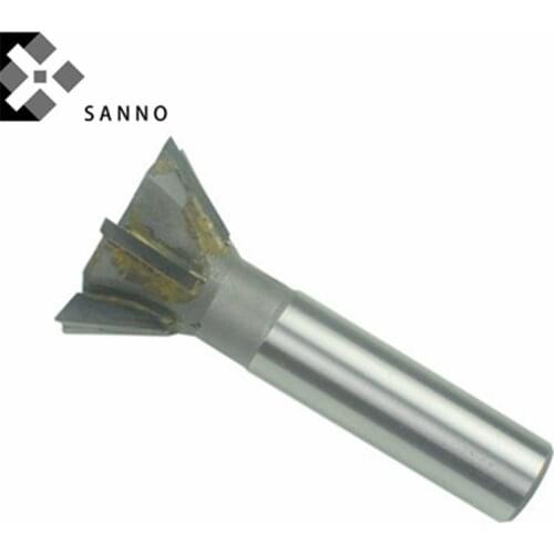 Tungsten steel dovetail slot milling cutter 45, 55, 60 degree straight taper shank weld groove brazed dovetail forming end mill