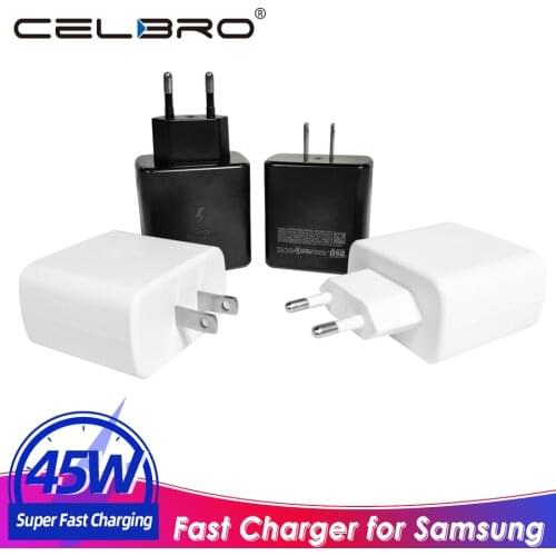 Original for SAMSUNG S21 Ultra Charger 45W Type C Super Fast Charger PD Quick Charging for Galaxy S20 S21 Plus Tab S7 S7+ Tablet