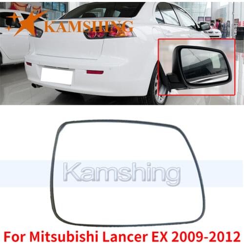 Kamshing For Mitsubishi Lancer EX 2009-2012 Outside Rear View Mirror Glass Side Mirror Lens Rearview Mirror Glass Without Heated