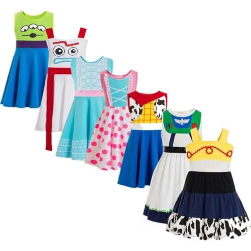 Jessie Costume Child buzz Costume Cowgirl Jessie Tunic Tank dress toddler dresses bo peep buzz lightyear alien forky dress girls