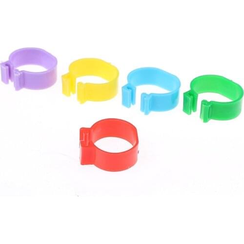 20 Pcs/lot Chicken Ring Hen Pigeon Leg Band Poultry Dove Birds Quail Goose Chicks Duck Parrot Clip Rings Inside Diameter 2.0 Cm