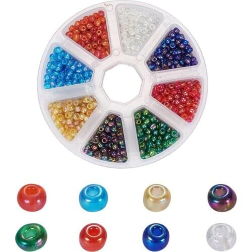 4mm Mixed Color Czech Glass Beads Round Spacer Loose Beads for Diy Handmade Jewelry Making Bracelet Accessories Boxed