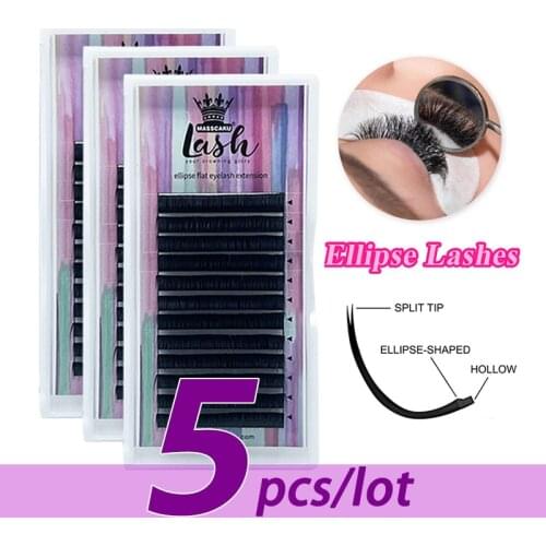 5pcs/lot Free Sample Soft Matte Black C/D curl 0.15mm 0.20mm eyelash extensions with Private Label Tray for Makeup and Salon