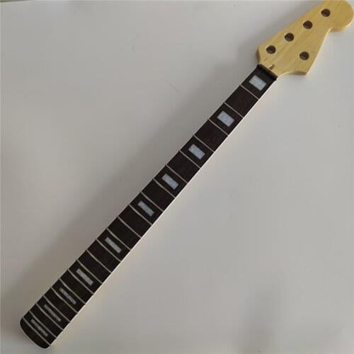 69mm heel width Maple 21 Fret Bass Guitar Neck replacement 5 string Rosewood fingerboard inlay gloss