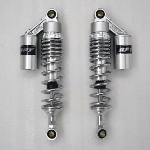 8mm spring 400mm/410/420mm/430mm/440mm 450mm motorcycle shock absorbers for YAMAHA Suzuki Honda CR250 78-80 Kawasaki chrome