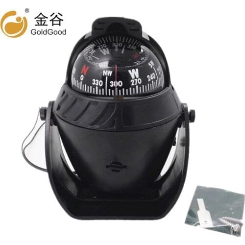 Car compass guide ball car with magnetic declination adjustment function