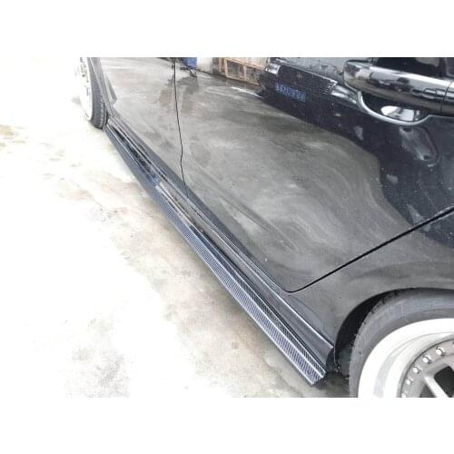 Carbon Fiber Side Skirts Guard car styling for Audi A3 S3 RS3 Hatchback 2017-2019