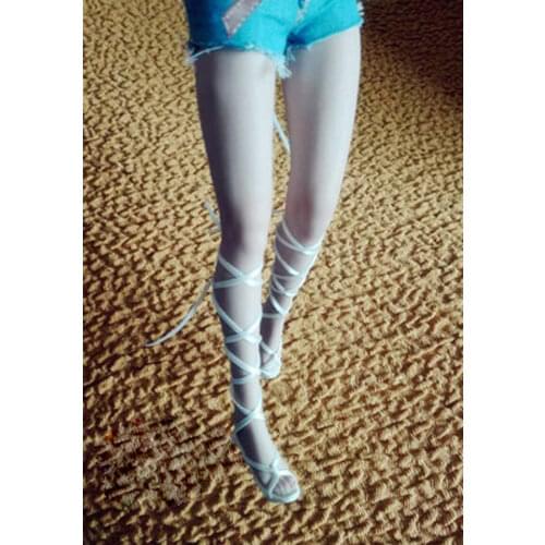 1:6 White High-heel Shoes sandals Model F1/6 Female Figure Accessory