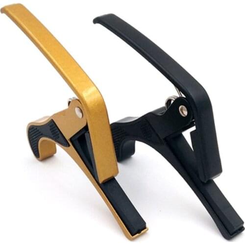 Single-Handed Quick Change Acoustic Clip Aluminum Alloy Electric Classic 6-String Guitar Capo Basses Accessories Without Buzz