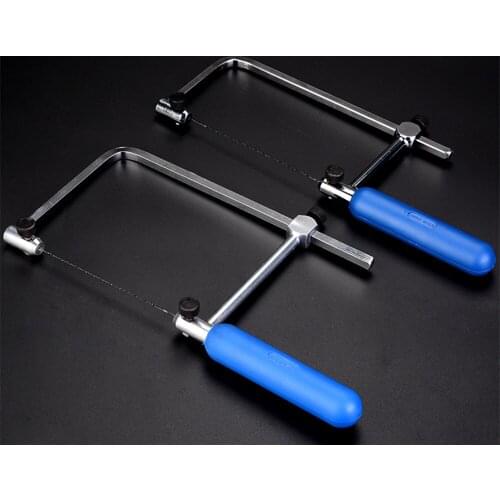 DIY woodworking Saw Scroll Coping Metal Tool U Shape W/ 4 Replacement Blades Garland curve wire saw blade carved