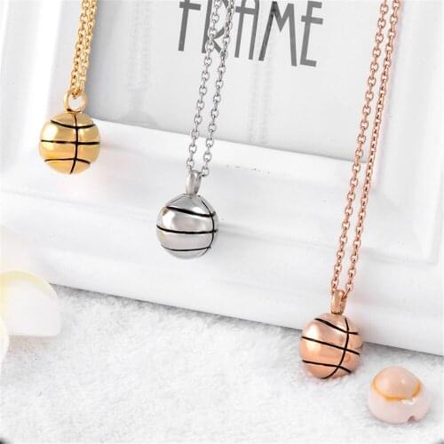 Football Shape Memorial Urn Necklace Stainless steel Ashes Holder Keepsake Cremation Jewelry for Funeral Gift