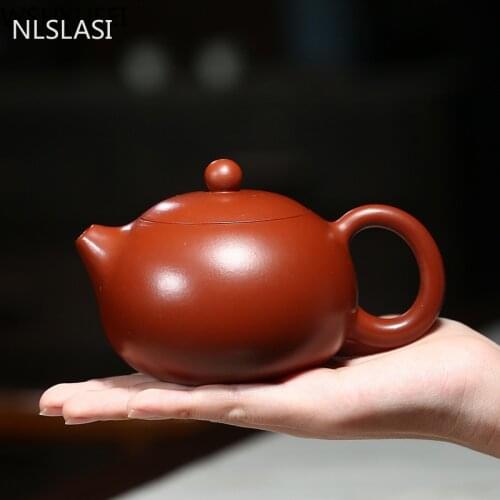 Chinese Yixing Clay Tea Pot Tea set Hand Made Xi Shi Teapot Dahongpao Mud Tea Set Teapots High-end gift 188 Ball Hole 270ml