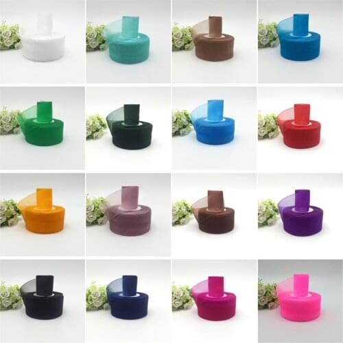 5 yards 2" 50mm Ribbon Wedding Party Decoration Organza Ribbon Gift Wrapping Hair Bows DIY Christmas Ribbon