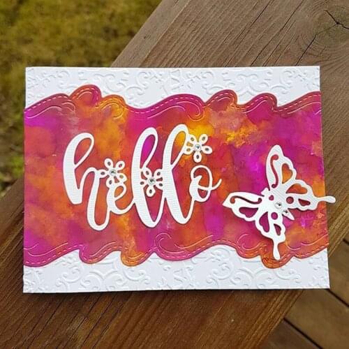 "Smile Love" Words Butterflies Album Metal Cutting Dies Stencils For DIY Scrapbooking Paper Card Making Decor Craft 2020 New