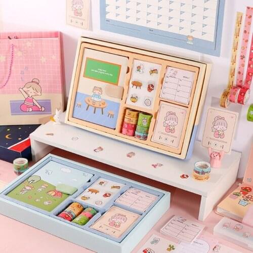 Cartoon Japanese Paper Stickers Washi Tape Scrapbook Memo Label Schedule Planner Wall Sticker Set Stationery
