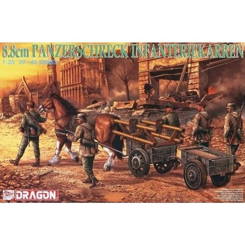 DRAGON 6104 1/35 8.8cm Panzerschreck Infanteriekarren - Scale model Kit