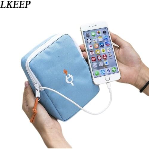 New Travel Business Digital Storage Packet Portable Packing Organizers Shockproof Power Data Line Charger Cosmetic Bag Case