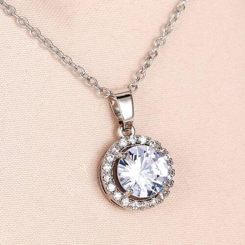 New Product Hot Sale Pendant Empty Holding Necklace Group Inlaid Zircon Pendant Birthday Gift Girl, Lady Prom Jewelry