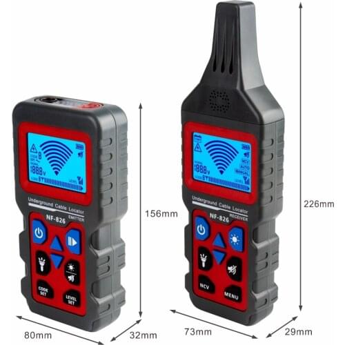 Wire Tracker Portable Telephone Cable Locator NF-826 Underground Pipe Detector Professional Cable Finder