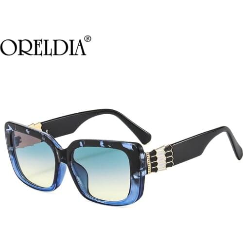 Vintage Rectangle Women Sunglasses 2021 New Female Men Fashion Colorful Gradient Sun Glasses Lady Brand Designer Eyewear UV400