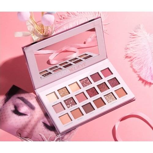 Huda NUDE 18 color Desert Rose Eye Shadow Pallete Diary Color Beauty Make Up Wholesale Eye Shadow Shimmer Pigmented Eye Shadow