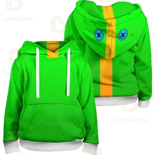 Green Leon Hoodie Kids Men Women 3D Print Fashion New 2020 Thin Hoodie Game Anime Star Hoodie Boys Girls Gift