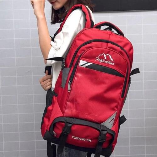 Mens Womens Leisure Sports Backpack Men Large Capacity Travel Backpack Oxford Cloth Outdoor Mountaineering Bag