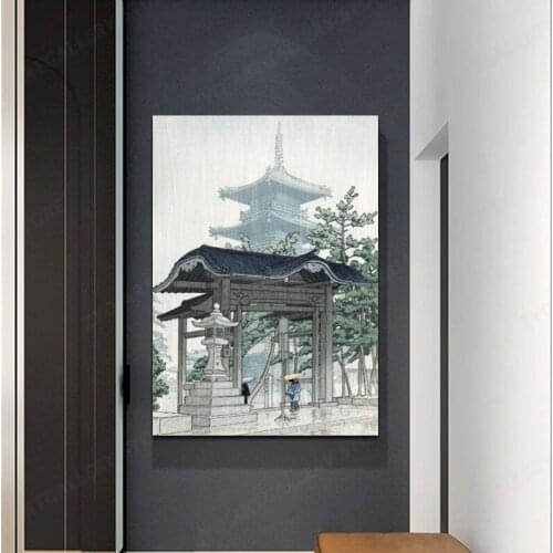 Japanese Scene II Canvas Decoration Prints Poster Pictures Home Decor Living Room Bedroom Art Painting Abstract
