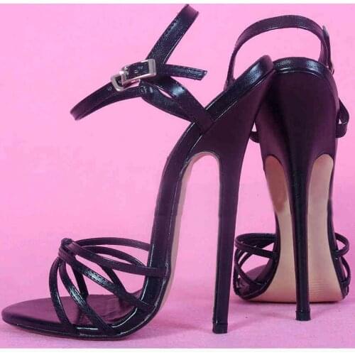 Womens Shoes 6.3in Heel Height Sexy PU Stiletto Heel Sandals High Heels US size 5-13 No.112
