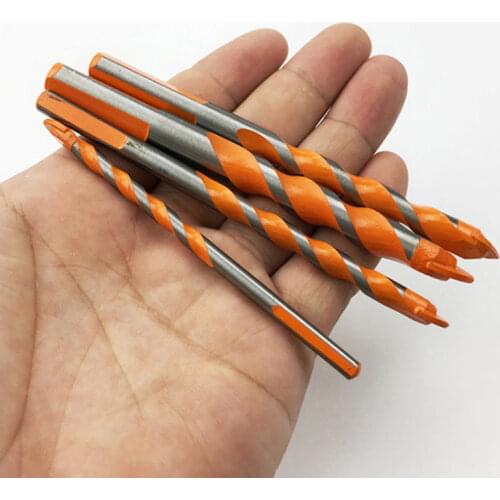 6/8/10/12mm Twist Drills Prostormer Tile Drill Bits Carbide Triangle Tile Drill Ceramic Concrete Drilling Tools Accessories NEW