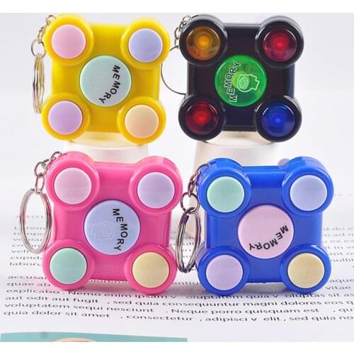 1PC Adults Kids Stress Relief Toy Portable Colorful Gamepad Shape Memory Maze Cube Gadget Keychain Educational Breakthrough Game