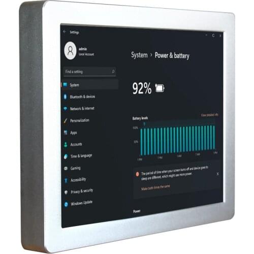 15 inch fanless industrial touch pc i3 i5 aluminum sealed fully waterproof USB/LAN/RS232 windows 11 for food&beverage industries