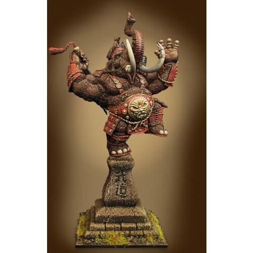 40MM Resin Figure Model Animal Sci-fi Theme Mammoth Samurai R138