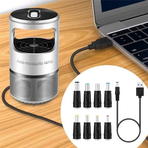 8in1 5V USB To DC 5.5x2.1mm Plug Charging Cord for Fan Speaker Router LED Lamp