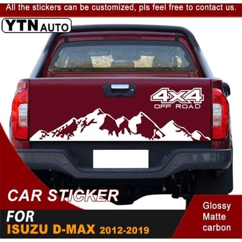 Car Decal 4x4 Off Road Graphic Vinyl Sticker For Ford Ranger Raptor Nissan Navara Isuzu Dmax Toyota Hilux Pickup Accessories
