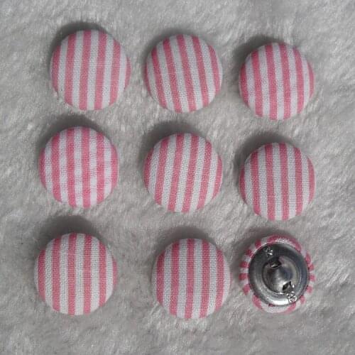 Free shipping 100pcs/lot 20mm 2cm diy handmade print cloth fabric cover button cloth covered buttons component with shank E239
