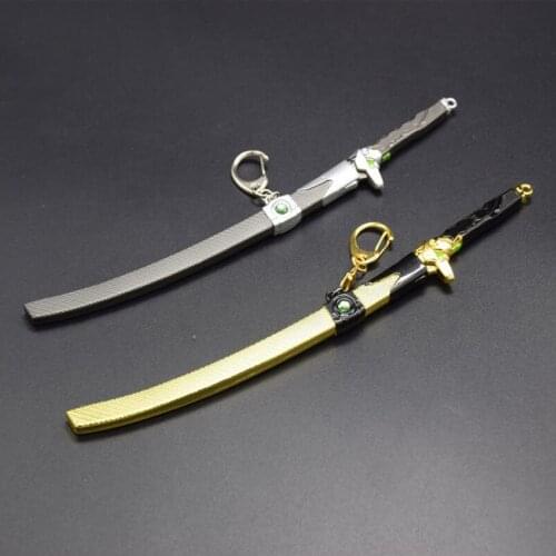 Watch Pioneer Game Related Products 24cm Genji Dragon Letter Bead Gun Alloy Sword Weapon Model Holiday Gift Crafts Ornaments