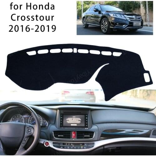 For Honda Crosstour 2016-2019 Console Dashboard Suede Mat Protector Sunshield Cover