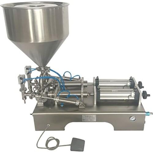 50-500ml Double Head Pneumatic Paste Filling Machine Quantitative Filling Machine Quantitative Automatic Filling Machine