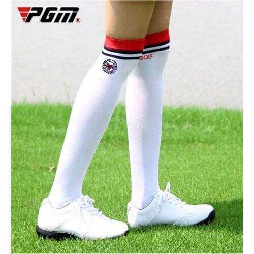 PGM Golf Socks high Thin Soft Breathable thight stocking Women Girl Sport Socks legging for golf tennis fitness bicycle