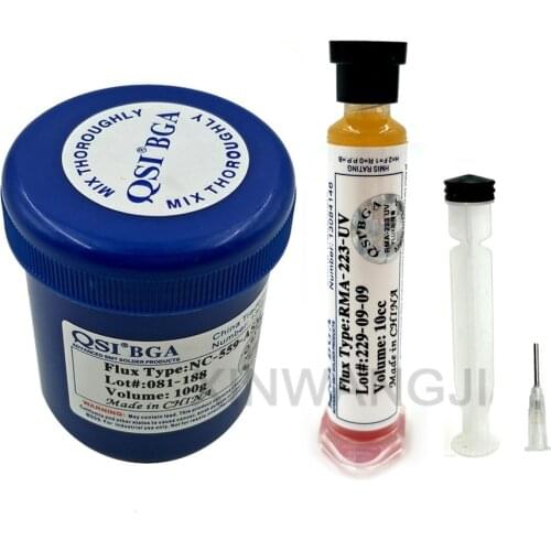 Needle Shaped 10cc RMA-223 With Tip Syringe PCB PGA BGA SMD NC-559-ASM 100g Solder Paste Flux Grease Repair Solde