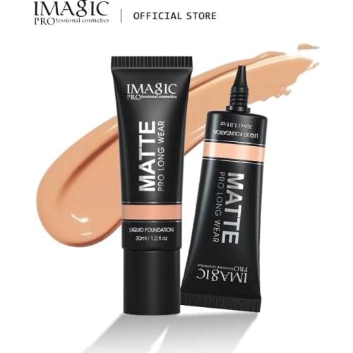 IMAGIC Liquid Foundation Natural Brightening Base Makeup Lasting Waterproof oil control Face Beauty Makeup Foundation Cream
