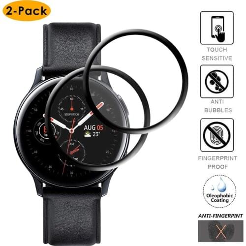 3D Curved Full Coverage Tempered Glass For Samsung Galaxy Watch active 2 44mm Screen Protective Glass For Galaxy Watch ACTIVE 1