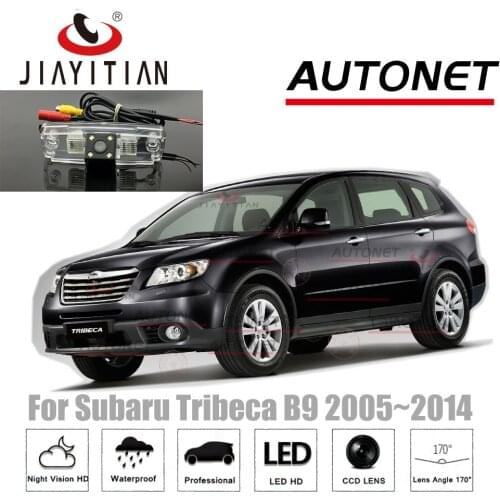 JiaYiTian rear view camera for Subaru Tribeca B9 Tribeca 2005~2014 4LEDS CCD/Night Vision backup camera license plate Camera