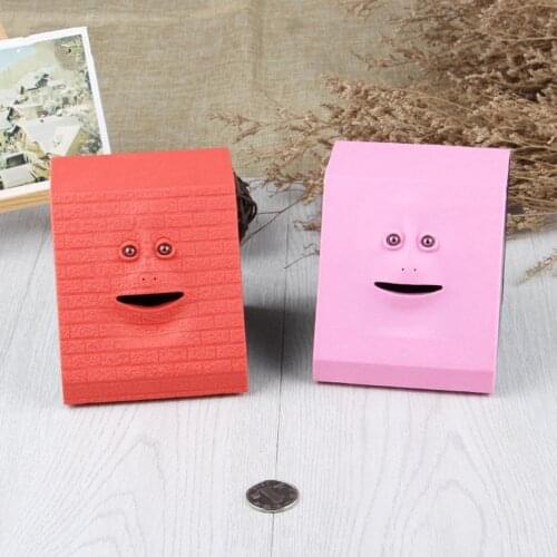 Piggy Bank Human Face Smart Sensor Piggy Bank Deposit Box Childrens Money Saving Bank Kids Toys Home Decor